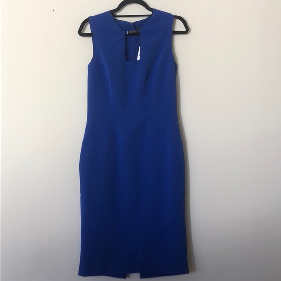 Saks Fifth Ave Blue cocktail/work dress - Picture 1 of 3